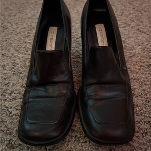 Liz Claiborne Black Leather Heels